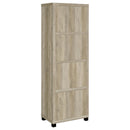  Coaster Furniture Sachin 707746 3-shelf Engineered Wood Media Tower - Distressed Pine IMAGE 6