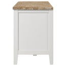  Coaster Furniture Hollis 708253 2-door Wood 67" TV Stand with Drawer - Brown and White IMAGE 5