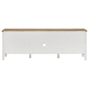  Coaster Furniture Hollis 708253 2-door Wood 67" TV Stand with Drawer - Brown and White IMAGE 7
