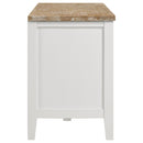  Coaster Furniture Hollis 708253 2-door Wood 67" TV Stand with Drawer - Brown and White IMAGE 8