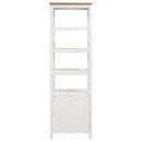  Coaster Furniture Hollis 708254 4-shelf Wood Media Tower with Drawers - Brown and White IMAGE 7