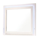  Coaster Furniture Felicity 203504LED Wood LED Dresser Mirror - White High Gloss IMAGE 1