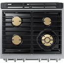 Dacor 30-inch Freestanding Dual Fuel Range with Convection Technology DOP30T940DS/DA IMAGE 4
