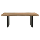  Coaster Furniture Bradshaw 115541 80-inch Live Edge Wood Dining Table - Natural Acacia IMAGE 2