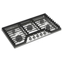  Whirlpool 36-inch Built-in Gas Cooktop with EZ-2-Lift™ Hinged Cast-Iron Grates WCGK5036PS IMAGE 3