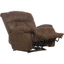  Catnapper Dawkins 647937 Power Lay Flat Recliner w/Oversize Xtra Comfort Footrest - Chocolate IMAGE 2