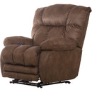  Catnapper Dawkins 647937 Power Lay Flat Recliner w/Oversize Xtra Comfort Footrest - Chocolate IMAGE 3