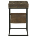  Coaster Furniture Chessie 936135 1-Drawer Side Table With Leatherette Sling - Tobacco IMAGE 3