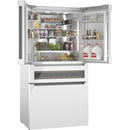  Bosch 36-inch, 20.5 cu.ft. Counter Depth French 4-Door Refrigerator with FlexBar™ B36CL81ENW IMAGE 4