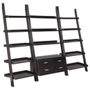  Coaster Furniture Colella 800319-S3 3-Piece Storage Ladder Bookcase Set - Cappuccino IMAGE 1