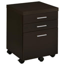  Coaster Furniture Skylar 800891-S4 2-Piece Home Office Set L-Shape Desk With File Cabinet - Cappuccino IMAGE 8