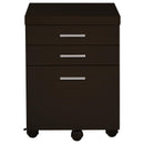  Coaster Furniture Skylar 800891-S4 2-Piece Home Office Set L-Shape Desk With File Cabinet - Cappuccino IMAGE 9