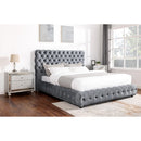  Crown Mark Flory 5112GY-Q Queen Bed - Grey IMAGE 2
