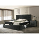  Crown Mark Danbury 5201CL-Q Queen Bed - Charcoal IMAGE 4