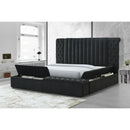  Crown Mark Danbury 5201CL-Q Queen Bed - Charcoal IMAGE 5