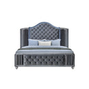  Crown Mark Cameo B2150-Q Queen Panel Bed with Wing IMAGE 4
