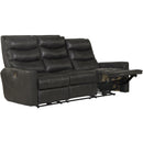  Catnapper Bosa 64591 Power Reclining Sofa - Charcoal IMAGE 2