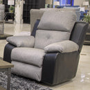  Catnapper Felix 11405 Swivel Glider Recliner - Black/Grey IMAGE 1