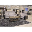  Catnapper Felix 11405 Swivel Glider Recliner - Black/Grey IMAGE 2