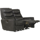  Catnapper Bosa 64592 Power Reclining Loveseat - Charcoal IMAGE 2