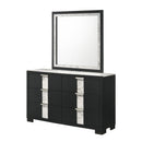  Crown Mark Rangley B6835-11 Dresser Mirror - Black IMAGE 4