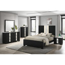  Crown Mark Rangley B6835-Q Queen Bed - Black IMAGE 2