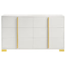  Coaster Furniture Marceline 222933 6-Drawer Dresser - White IMAGE 4