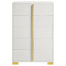  Coaster Furniture Marceline 222935 5-Drawer Bedroom Chest - White IMAGE 4