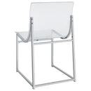  Coaster Furniture Adino 121182 Acrylic Dining Side Chair - Chrome IMAGE 7