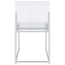  Coaster Furniture Adino 121182 Acrylic Dining Side Chair - Chrome IMAGE 8