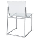  Coaster Furniture Adino 121182 Acrylic Dining Side Chair - Chrome IMAGE 9