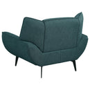  Coaster Furniture Acton 511163 Upholstered Flared Arm Accent Chair - Teal Blue IMAGE 6