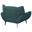  Coaster Furniture Acton 511163 Upholstered Flared Arm Accent Chair - Teal Blue IMAGE 8