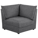  Coaster Furniture Sasha 551681-SETA 5 pc Upholstered Modular Sectional Sofa - Barely Black IMAGE 12