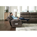  Catnapper Serenity 7630204 Power Headrest Power Wall Hugger Recl w/CR3 Heat/Massage/Lumbar - Steel IMAGE 2