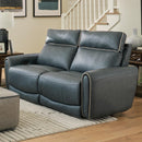  Catnapper Nico 63502 Power Headrest Reclining Loveseat - Twilight IMAGE 1