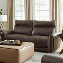  Catnapper Nico 63501 Power Headrest Reclining Sofa - Walnut IMAGE 1