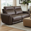  Catnapper Nico 63502 Power Headrest Reclining Loveseat - Walnut IMAGE 1