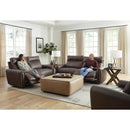  Catnapper Nico 63502 Power Headrest Reclining Loveseat - Walnut IMAGE 3