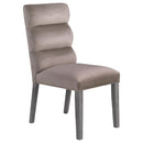  Coaster Furniture Carla 106684 Velvet Upholstered Dining Side Chair - Ash IMAGE 1