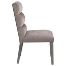  Coaster Furniture Carla 106684 Velvet Upholstered Dining Side Chair - Ash IMAGE 7