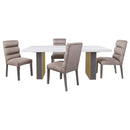  Coaster Furniture Carla 106684 Velvet Upholstered Dining Side Chair - Ash IMAGE 8