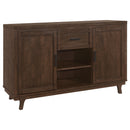  Coaster Furniture Reynolds 107595 2-door Sideboard Buffet Storage Cabinet - Brown Oak IMAGE 1