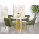  Coaster Furniture Ambrose 107600 Round 50-inch Marble Top Dining Table - Brushed Gold IMAGE 10