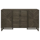  Coaster Furniture Kelly 107965 3-Drawer Storage Dining Sideboard Buffet - Dark Grey IMAGE 3