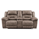  Signature Design by Ashley Stoneland 3990594C Double Reclining Loveseat with Console IMAGE 1