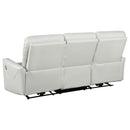  Coaster Furniture Greenfield 610261P Upholstered Power Reclining Sofa - Dove Grey IMAGE 5