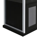  Coaster Furniture Risley 182799 2-door Circular LED Home Bar Cabinet - Dark Charcoal IMAGE 19