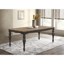  Coaster Furniture Bridget 108221 Rectangular 79-inch Dining Table - Brown Brushed IMAGE 2