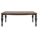 Coaster Furniture Bridget 108221 Rectangular 79-inch Dining Table - Brown Brushed IMAGE 3